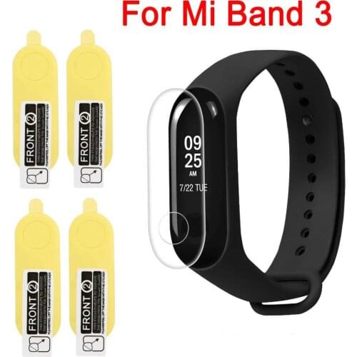 Screen Protector for Xiaomi Mi Band 3 for Miband3 HD Ultra Thin Anti-scratch Film Soft film Mi band 3 Full Screen cover