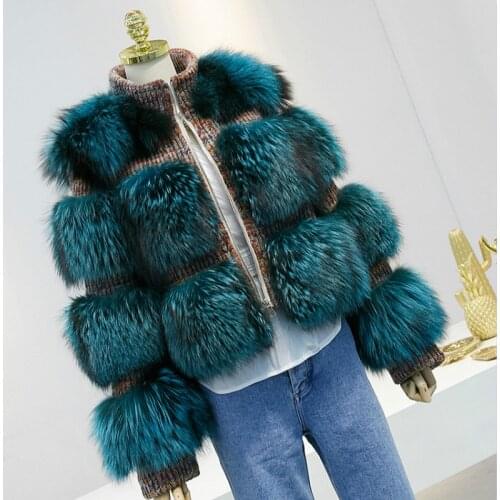 Fox Silver Clothes 2020 Warm Parka Real Fur Korean Winter Coat Women Manteau Femme H058 YY2245