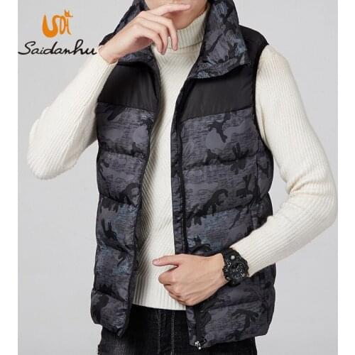 Outdoor Camping hiking vest Men Autumn Winter Casual Stand Collar Pure Color Waistcoat Sleeveless Vest Top Vandring Vest