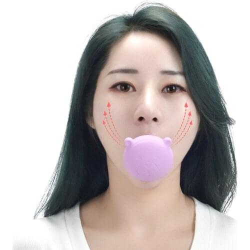 1 Pcs Face Slimming Tool Face Lift Skin Firming V Shape Exerciser Instrument Cute Portable Anti Wrinkle Mouth Exercise Tool