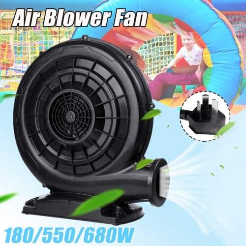 180W/550W/680W 220V Household Blower Powerful Barbecue Inflatable Blower Portable Centrifugal Blower Electric Air Blower Fan