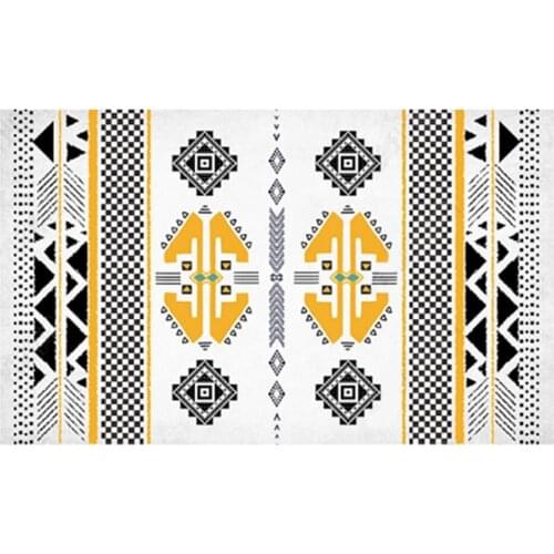 2021 Bohemian Carpet Printing Flannel Area Carpet Carpet Printing Anti-slip Living Room Bedroom Home Furnishing Carpet