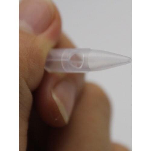 50pcs/lot 1RL Individually Packed Needle Tips Permanent Makeup Tattoo Machine Needle Caps For Drangon/Mosaic/Merlin Machine