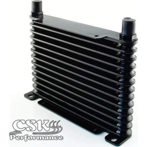 8-AN 32mm Aluminum13 Row Engine/Transmission Racing Oil Cooler Black