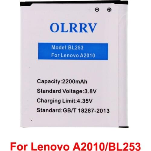 High capacity BL253 Battery For Lenovo A2010 A1000 A1000m A2580 Batterie Bateria Batterij 2200mAh