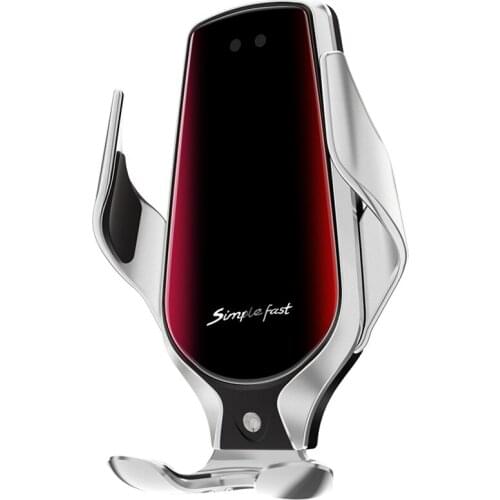 R3 Automatic Clamping 10W Car Wireless Charger For iPhone Huawei Infrared Induction Qi Wireless Charger Car Phone Holder