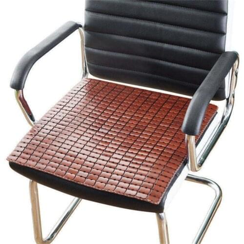 Bamboo Mahjong Mat Seat Cushion Office Computer Chair Bamboo Mat Non-slip Cushion Car Bamboo Cool Mat Back Cushion Breathable