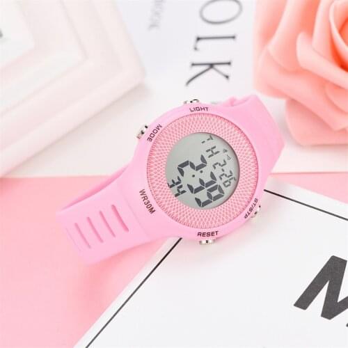 Women Electronic Watch Waterproof Digital Watches Silicone Strap Ladies LED Watch zegarek damski Female Digital Watches Clock