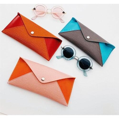 Pvc Soft Leather Glasses Case Cover Glasses Holder Box Sunglasses Storage Bag Glasses Box Waterproof Eyewear Accessories