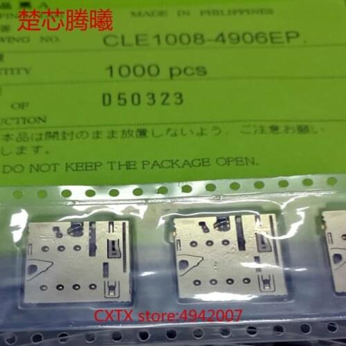 CHUXINTENGXI CLE1008-4906EP For Nokia Lumia 610 SD Sim Card Reader Connector Socket Holder Slot NEW Original SIM SD Card Reader