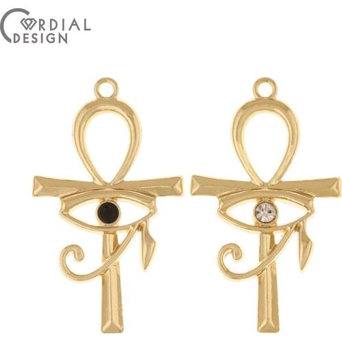 Cordial Design 50Pcs 25*44MM Jewelry Accessories/DIY/Rhinestone Connector/Hand Made/Eyes Shape/Jewelry Findings & Components