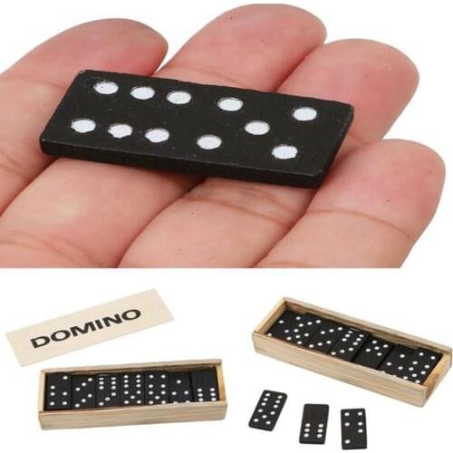 Montessori Wooden Domino Board Games Child-parent Travel Game Children Early Education Toys Develop Intelligence Children Games