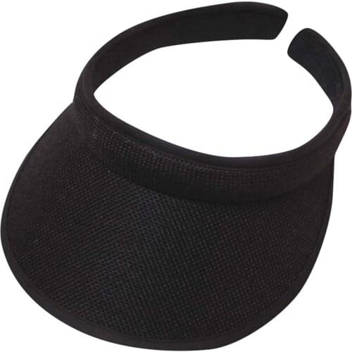 Kid Children Summer Empty Top Beach Hat Clip-on Solid Color Large Wide Brim Uv Protection Breathable Sun Visor Hat Chapeau Femme