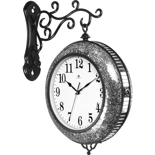 European Luxury Wall Clock Slient Metal Large Modern Wall Clock Digital Living Room Reloj Cocina Pared Home Decoration OO50WC