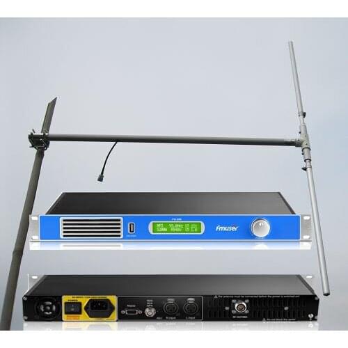 FMUSER 200W FM Radio Broadcasting Package ( FU-200A FM Transmitter + Dipole Antenna + 20M Coaxial Cable )