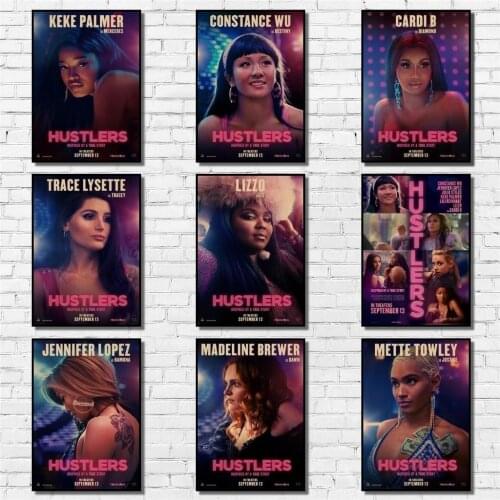 Hustlers Poster Taxi Dancer Painting Abstract Funny Fancy Wall Sticker for Coffee House Bar