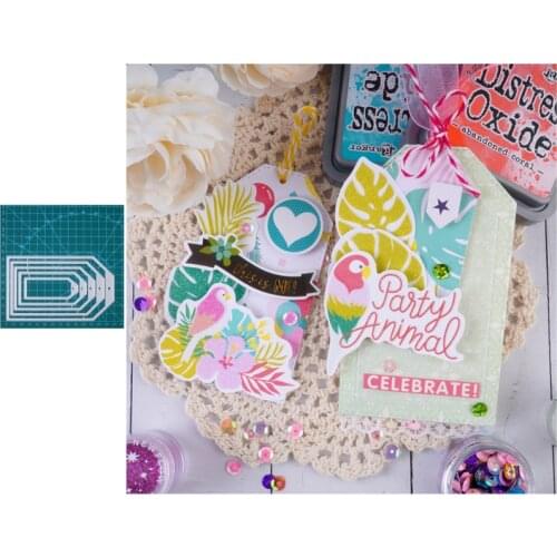 InLoveArts Label Frames Metal Cutting Dies Card Die Cutter Stencil DIY Scrapbook Paper Photo Craft Template Dies Embossing Craft