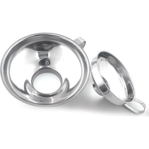 Canning Funnel Wide Mouth Canning Stainless Steel Funnel Hopper Filter Leak Wide-mouth Can for Wine Oil Kitchen Cooking Tools