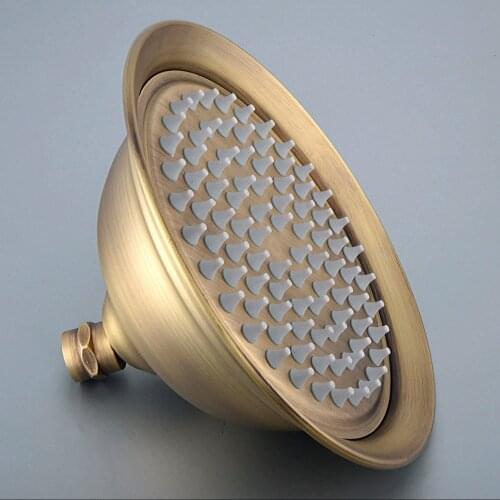 8.2" inch Antique Brass Round Bath Rainfall Rain Bathroom Shower Head Bathroom Accessory (Standard 1/2") msh239