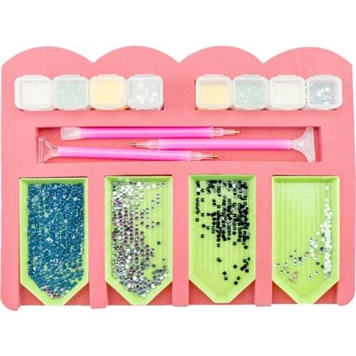 Multi-boat Diamond Painting Tray Holder Beading Storage Tray Point Drill Pen Drill Clay Organizer Storage Box Diy Craft #Y