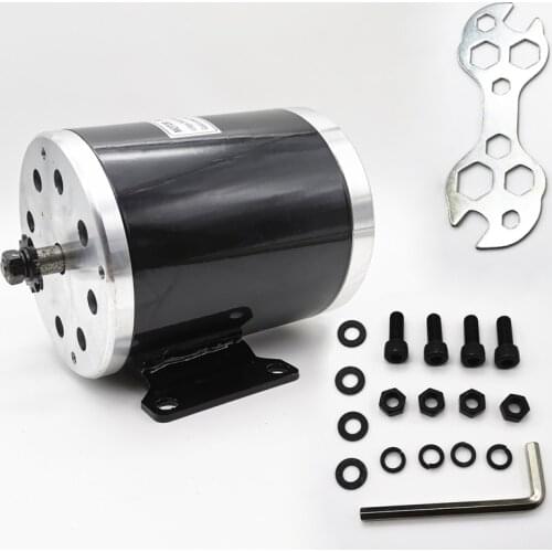 MY1020 36V48V750W 3000 RPM Electric Vehicle Motor UNITE DC Brushed Motor With Mount Bracket Electric high powered Scooter Motor