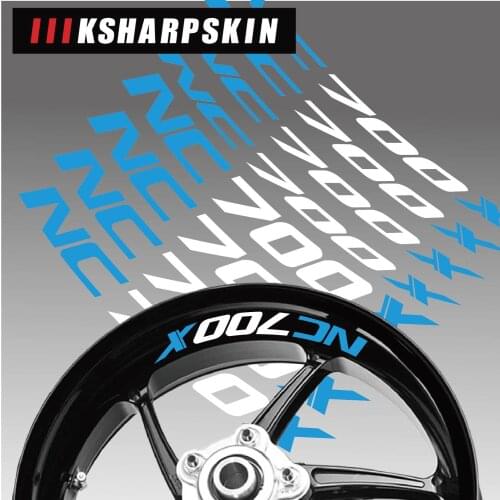 Motorcycle Styling Wheel Hub Tire Sticker moto Car Accessories Decorative reflecative logo Decal For Honda NC700X nc 700x