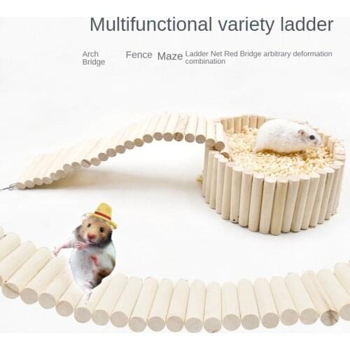 Natural Logs Hamster Swing Toy Super Long Soft Ladder Hamster Fence Hamster Cage Landscaping Supplies Hamster Accessories