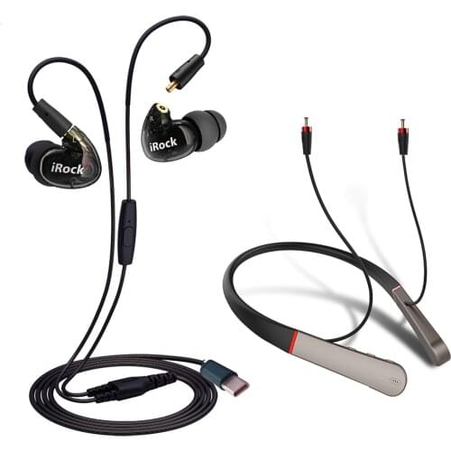 Hi-res Earphones USB C Connector + Superior Bluetooth Module Earbuds Neck Halter Sports Headphones Type C