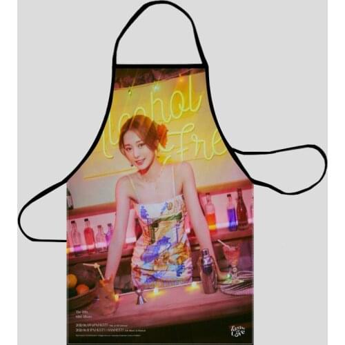 New Arrival TWICE Apron Kitchen Aprons For Women Oxford Fabric Cleaning Pinafore Home Cooking Accessories Apron