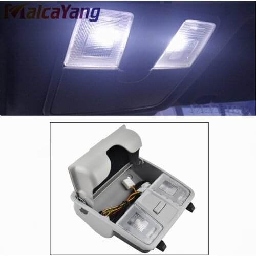 New Upgrade Front map lamp reading light with glass box for Hyundai IX25 Creta 2015 2016 2017 gray FOR KIA K3