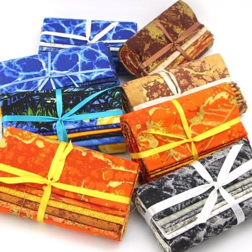 Bark Cracked Cloth Retro Pure Cotton Fabric Thickened Starry Sky Printed Patchwork Craft Lovers Handmade DIY Material 45*50cm