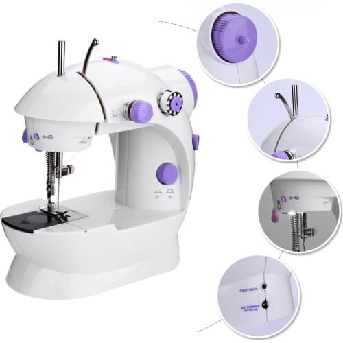 Portable Sewing Machine Household maquina de coser maquina de costura Multifunctional Clothes Fabrics Electric sewing machines