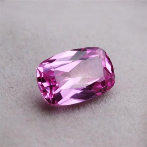 Rectangle squrare pillow shape personality for DIY making stones pink corundum decorative stone synthetic stone