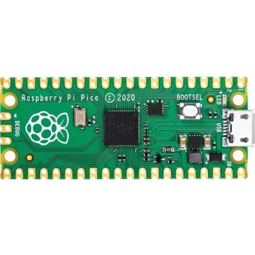 Raspberry Pi Pico,A tiny, fast, and versatile microcontroller board,Built Using RP2040 Microcontroller Chip Designed By RPi