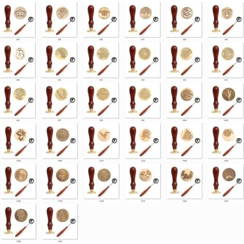 Plant Metal Stamp Pattern Retro Antique Seal Wax Seal Stamp Sealing Wax Scrapbooking Stamps HEAD Wedding Decorative Invitation