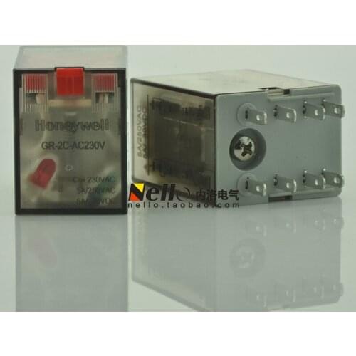 [SA]Original Honeywell Honeywell relay GR-2C-AC220V 8 feet 2CO 5A with light--10pcs/lot
