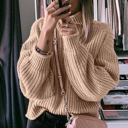 Loose Autumn Sweater Women 2020 New Korean Elegant Knitted Sweater Oversized Warm Female Pullovers Fashion Solid Tops