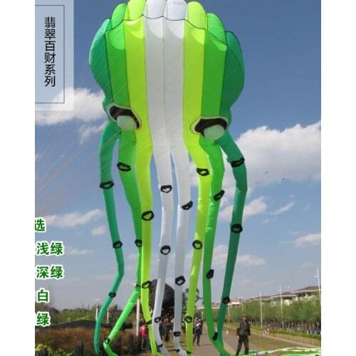 Outdoor octopus soft kite Single line kite rainbow inflatable show kite wind sock Outdoor children games fluger wind pointer