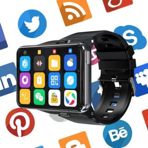 Android 9.0 OS Smart Watch 4G SIM IP67 Waterproof MTK6761 4GB/64GB Bluetooth WIFI Phone GPS Heart Rate Monitor Wearable Devices