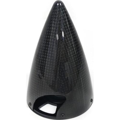 1piece 3.5" 89mm Cone Carbon Fiber Spinner 2 Blades Aluminum Back Plate For Gasline RC Airplane