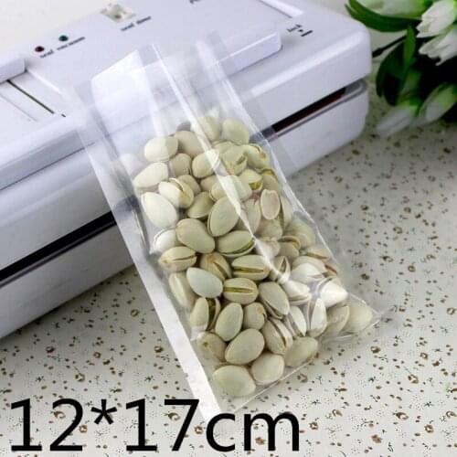 100pcs 12*17cm Food Fruit Vegetables Cooking Vacuum Pack Bag For Heat Seal Vacuum Clear Poly Storage Pack Bags