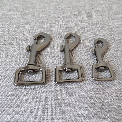 100 pcs gun black15mm 20mm 25mm metal buckle DIY bag dog leash rope belt straps buckle clip snap hook sewing accessory hardware