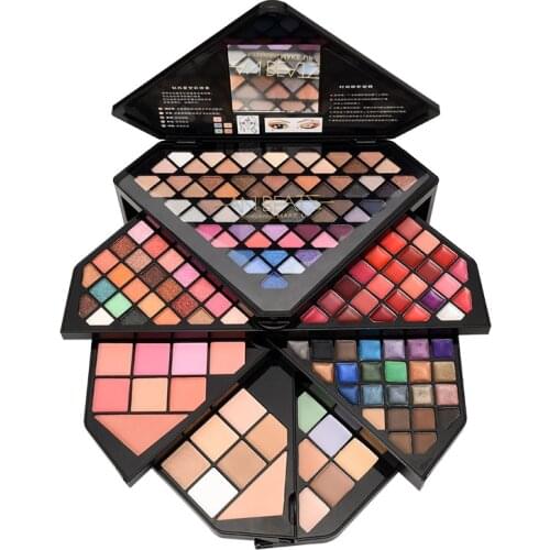 153 color Makeup box full set combination diamond makeup box multifunctional starry sky goddess set net red eyeshadow tray lip