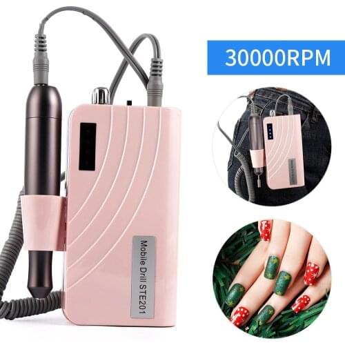 24W 30000RPM Portable Rechargeable Nail Drill Machine Manicure Machine Electric Nail File Nail Art Tools Set For Nail Drill Bits