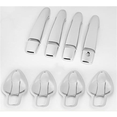 Car accessories for nissan qashqai j11 2016 -2021 ABS Chrome Car Door Handle Cover Cup Bowl Trim Car styling