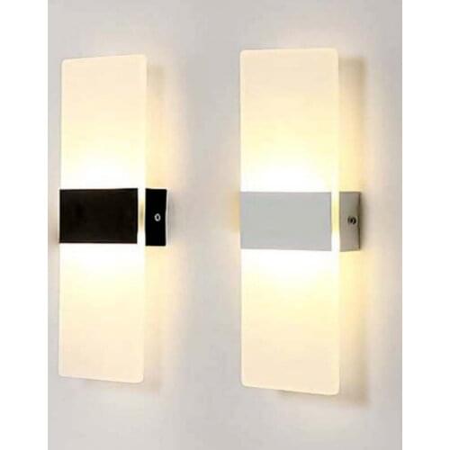 White and black wall lamp modern painted led wall lamp bedroom bathroom wall lamp living room Chandelier ZM911