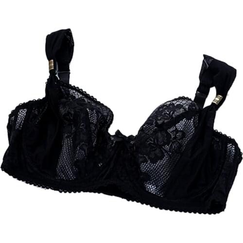 GERRITA high quality Plus Large Big Size Sexy Lace Bras for Womens Bralette Underwear Sexy Lingerie Super Push up Brassiere