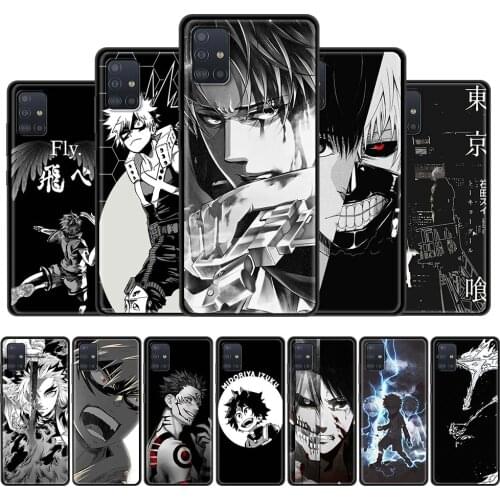 For Samsung Galaxy A51 A71 A21s A31 A12 A41 M31 M51 Phone Case A52 A32 A11 M30s A42 A01 Black Soft Cover Anime Comic Collection
