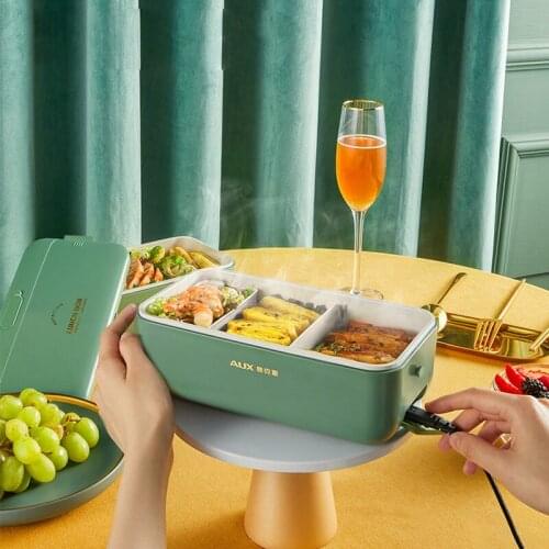 220V Electric Lunch Box Rice Cooker Portable Lunch Heating Box Constant Temperature Food Warmer Heating Cooker Brotdose 800ml