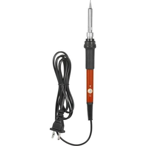 60W Adjustable Temperature Electric Welding Soldering Iron Tool 110V Red 60W Adjustable Temperature Welding Soldering Iron